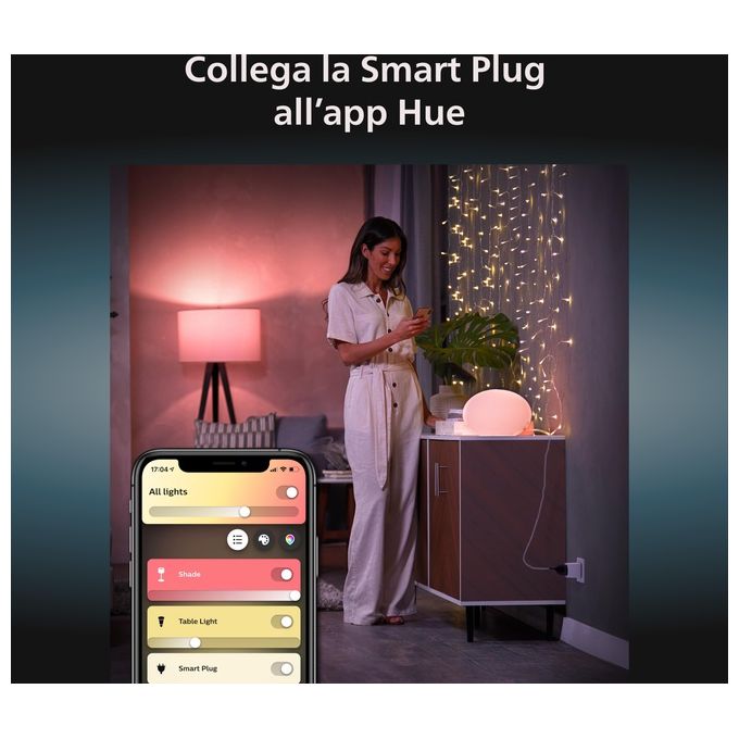 Philips Presa Intelligente Hue Smart Plug Automazione e Controllo Domestico Semplici e Avanzati