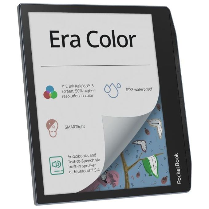 PocketBook 7640152097294 Era Color Ebook Reader 7'' E Ink Kaleido 3 32GB Wi-Fi Bluetooth IPX8 colore Stormy Sea