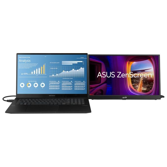 ASUS 90LM08PG-B01170 ZenScreen Monitor Portatile 17'' FHD IPS 144 Hz USB Type-C HDMI colore Nero