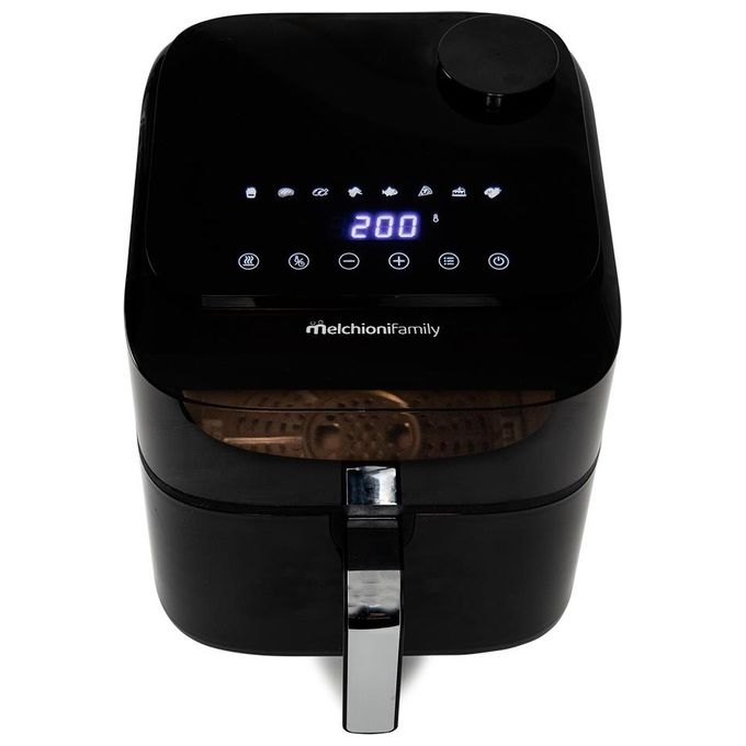 Melchioni 118340037 Friggitrice ad aria 6,5 L 1700 W 8 programmi Display Touch colore Nero