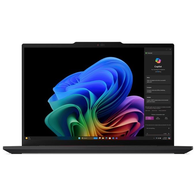 Lenovo 21N10007IX ThinkPad T14s Gen 6 Notebook 14'' Snapdragon X1E-78-100 32 GB RAM 1 TB SSD Windows 11 Pro Wi-Fi 7 colore Nero
