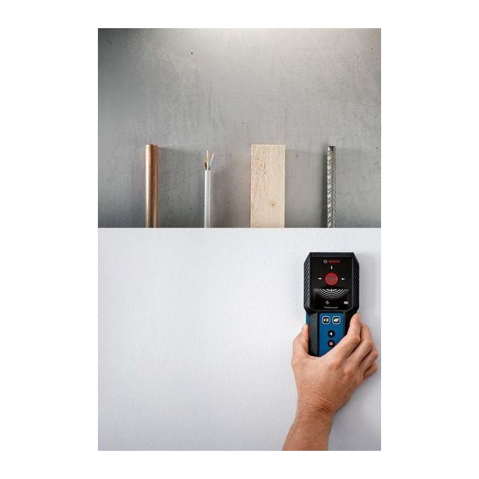 Bosch GMS 120-27 Professional Rilevatore Multimateriale metalli ferrosi non ferrosi cavi legno IP54 Li-ion colore Nero Blu