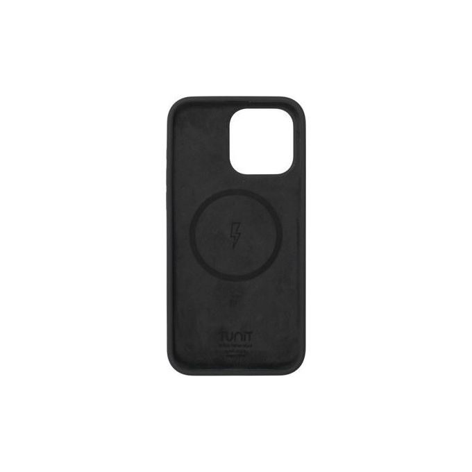 Tunit cover silicone nero per iphone 15 pro max compatibile magsafe 17 cm