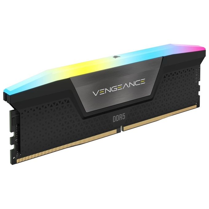 Corsair CMH16GX5M2B5200C40 Vengeance RGB Memoria 16 GB 2 x 8 GB DDR5 5200 MHz CL40 con dissipatore e RGB colore Nero