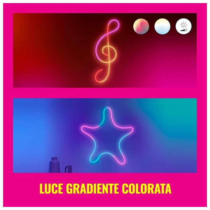 Philips WiZ Striscia LED LightStrip Dimmerabile Luce Bianca o Colorata