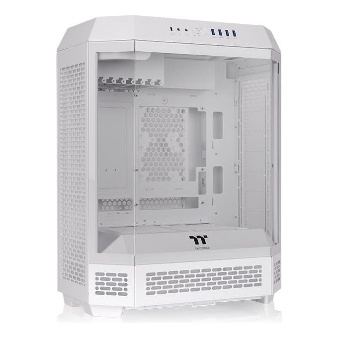 Thermaltake CA-1Z1-00M6WN-00 The Tower 600 Case PC Gaming Midi Tower ATX Vetro Temperato con Supporto Connettori Nascosti e Ventole Preinstallate colore Bianco
