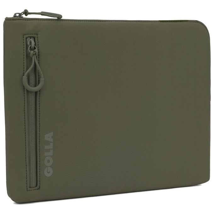Golla 601656 Metro Custodia Sleeve per Laptop 13'' Neoprene Idrorepellente 2 Scomparti colore Verde