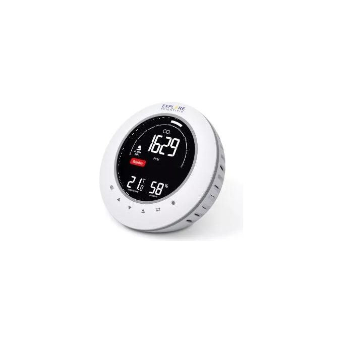 Explore Scientific WSH2001 Misuratore Qualita' dell'Aria CO2 Temperatura Umidita' Display Retroilluminato colore Bianco