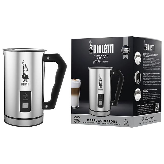 Bialetti Bollilatte 115ml-240ml con frusta mk01 eu silver