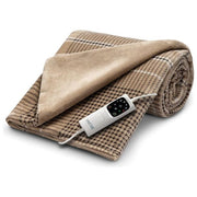 Imetec 16936 CaldoPlaid Elegance Coperta Elettrica 150W 180x140 cm Velluto Double Face 6 Temperature Lavabile colore Beige