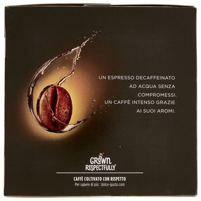 Nescafé Dolce Gusto, Caffe' Espresso Intenso Decaffeinato, 30 Capsule
