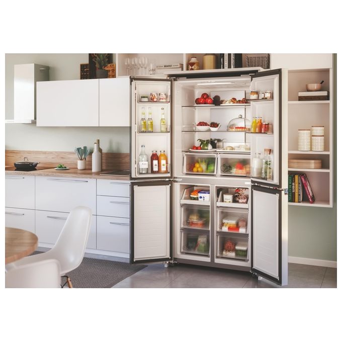Candy CFQQ5T817EPS Frigorifero 4 Porte 467 L 181,5 cm Classe E Total No Frost 35 dB Multi-Airflow colore Argento