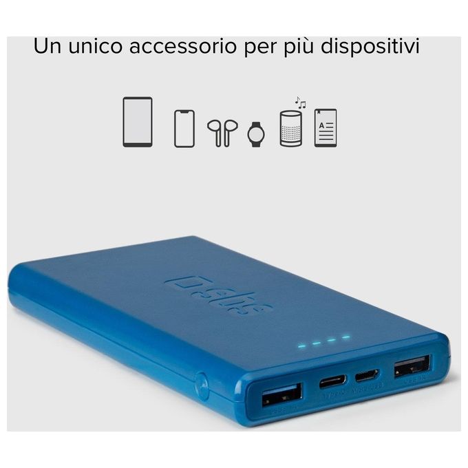 Sbs Powerbank 10.000 mAh Extra Slim con Porta USB 2.1A Intelligent Charge