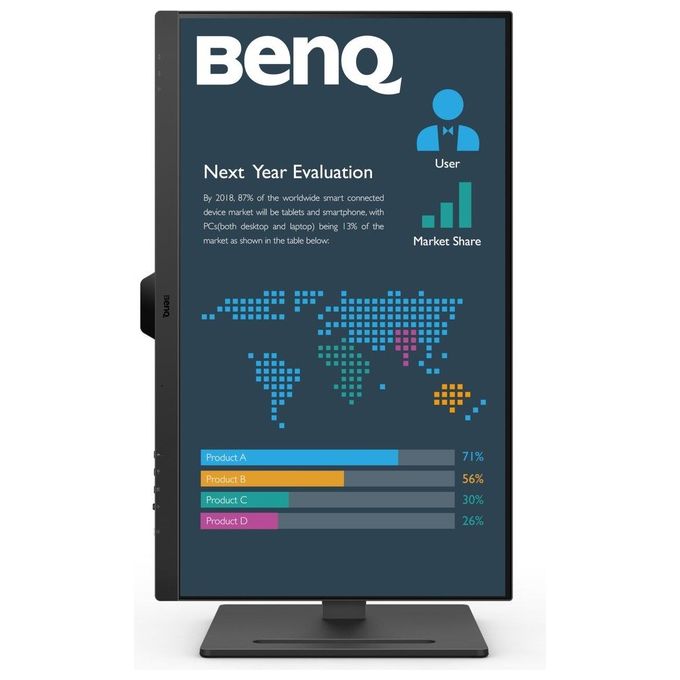BenQ 840261 BL2790QT Monitor PC 27'' Quad HD 2560 x 1440 Pixel IPS LED con USB-C Altoparlanti Integrati colore Nero