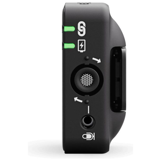 Røde WIRELESS ME Sistema Microfono Wireless Ultracompatto GainAssist portata 100m 7h batteria colore Nero