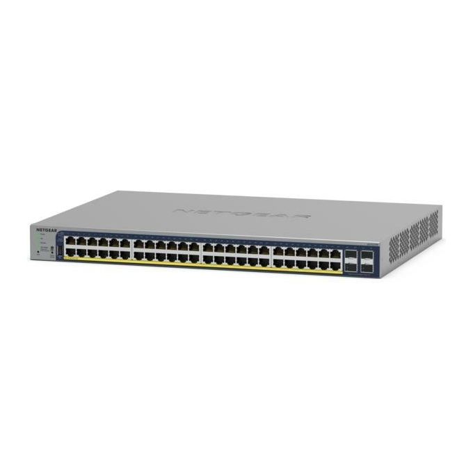 NETGEAR GS728TP Switch Managed Gigabit Ethernet 28 porte PoE+ con 24 porte RJ-45 e 4 SFP Supporto VLAN ACL Routing L3 colore Grigio