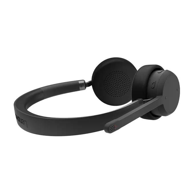 Lenovo 4XD1Q30302 Cuffie Wireless Stereo Circumaurali Bluetooth 5.3 Microfono Noise Cancelling 60h autonomia colore Nero