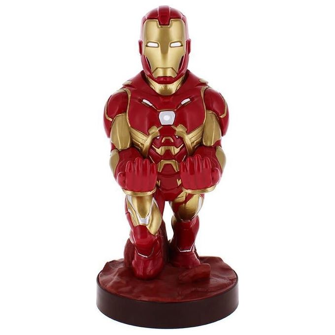 Exquisite Gaming EXGMER-2924 Cable Guys Marvel Comics Iron Man Supporto Controller e Smartphone 20 cm colore Rosso Oro