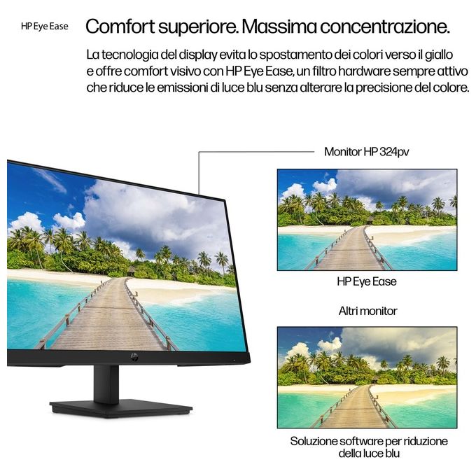 HP 9U5C1AA#ABB Serie 3 Pro Monitor 23'' FHD 1920x1080 Pixel 100 Hz 5 ms Nero