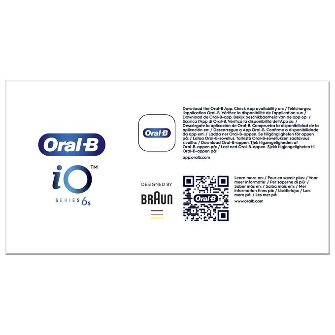 Oral-B IO6 iO Series 6 Spazzolino elettrico 5 modalita' Bluetooth timer 2 min colore Nero