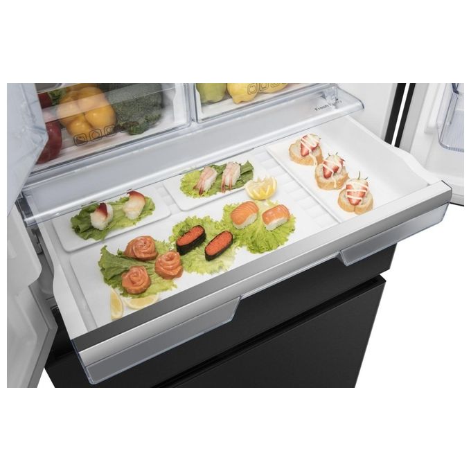 Hisense RF540N4SBF2 Frigorifero French Door 480 L 182 cm Classe E 40 dB Total No Frost Compressore Inverter colore Nero