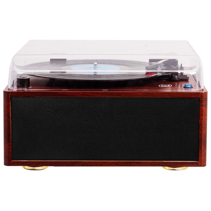 Trevi TT 1030 BT Giradischi Wireless In-Out 2 Altoparlanti 15W ciascuno 33 45 78 giri-min RCA Bluetooth colore Legno
