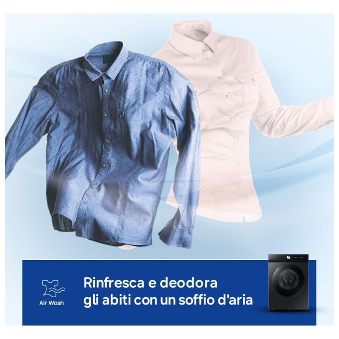 Samsung WD11DB7B85GBU3 Bespoke AI Lavasciuga Frontale 11-6 Kg 1400 rpm Classe D Ecodosatore AI Wash Wi-Fi (85x60x60 cm) colore Nero
