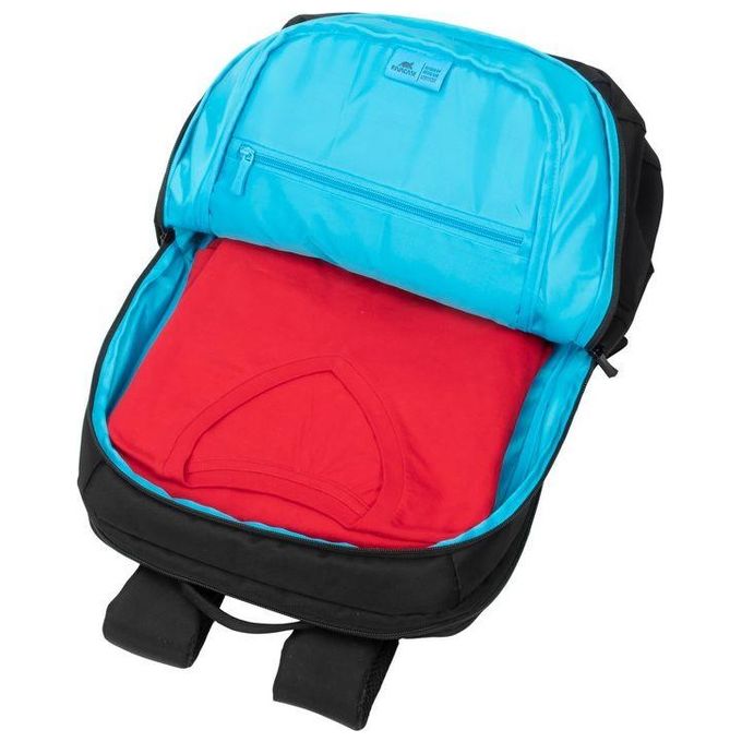 Rivacase 7569 Alpendorf Zaino per Notebook 17.3'' con Materiale Riciclato RPET Tasca per Tablet e Resistente all'Acqua colore Nero