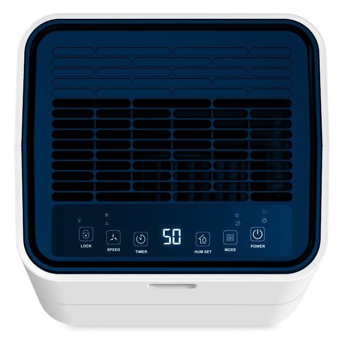 Argoclima DRY PURY EVO 11 Deumidificatore 11 l-24h per ambienti fino a 12 m² filtro antipolvere carboni attivi 36 dB 180 W colore Bianco