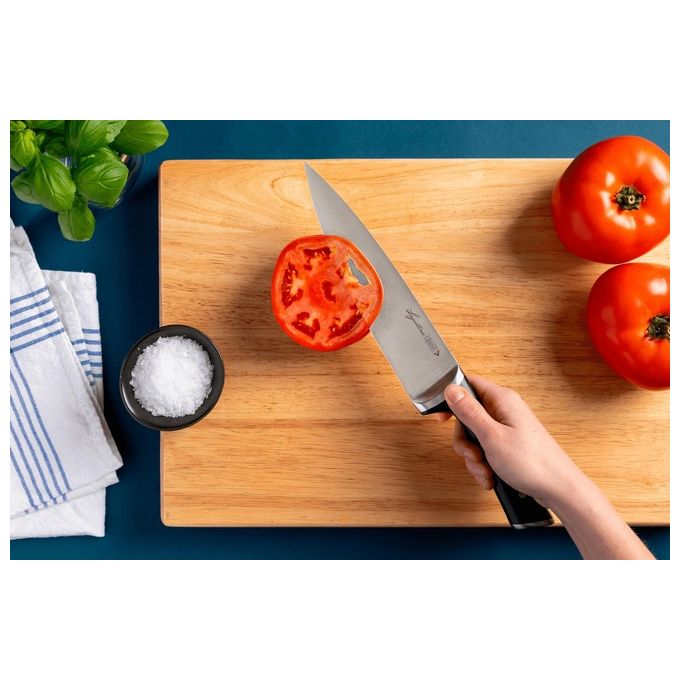 Lagostina 014458500003 Ice Force Set di Coltelli Acciaio Inox 3 Pezzi con Lama da 20 cm 11 cm 9 cm colore Nero