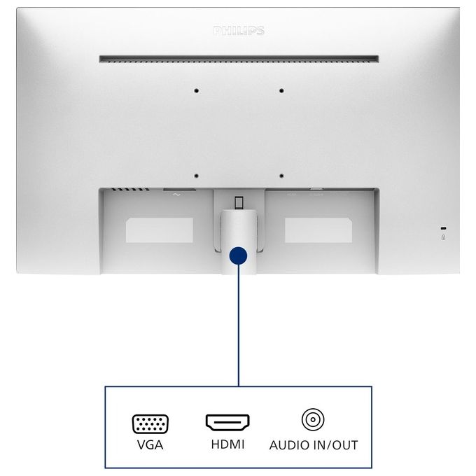 PHILIPS PHILIPS 271V8AW-00 V-LINE Monitor 27'' LED IPS Full HD 1920x1080 4 ms HDMI VGA Altoparlanti Integrati colore Bianco