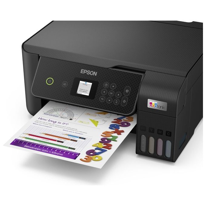 Epson C11CJ66421 EcoTank ET-2870 Stampante Multifunzione Inkjet A4 Stampa Copia Scansione Wi-Fi 10 ppm colore Nero