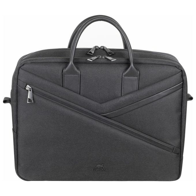 Rivacase 8134 Clark ECO Borsa Porta PC 15.6'' Impermeabile Poliestere Riciclato RPET colore Nero