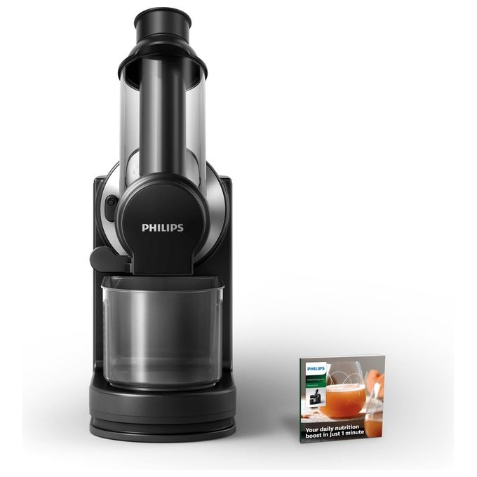 Philips HR1889-70 Viva Collection Estrattore di Succo Slow Juicer 150W Apertura XL 70mm 1L colore Nero