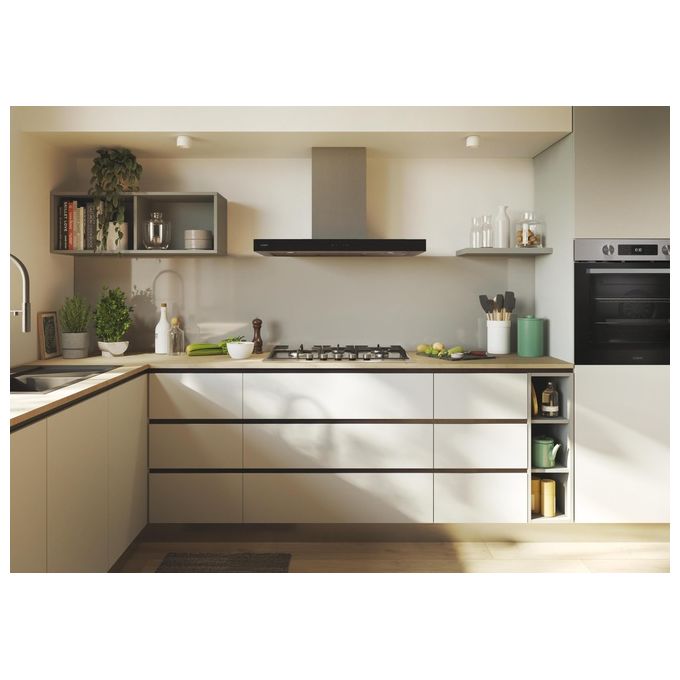Candy CHG7WL4WTX Piano cottura Gas 74.5 cm 5 fuochi Doppia corona Accensione elettronica colore Acciaio inox