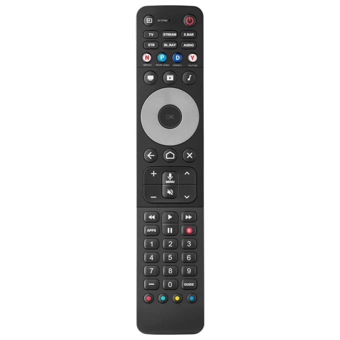 One For All URC 7966 Smart Control Pro Telecomando Universale 6 dispositivi IR Bluetooth controllo vocale colore Nero