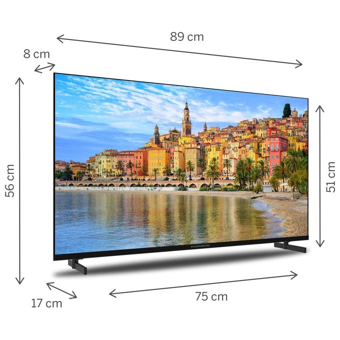 Thomson 40FG2S14 Smart TV LED 40'' Full HD Google TV Direct-LED Wi-Fi Bluetooth Dolby Digital colore Nero