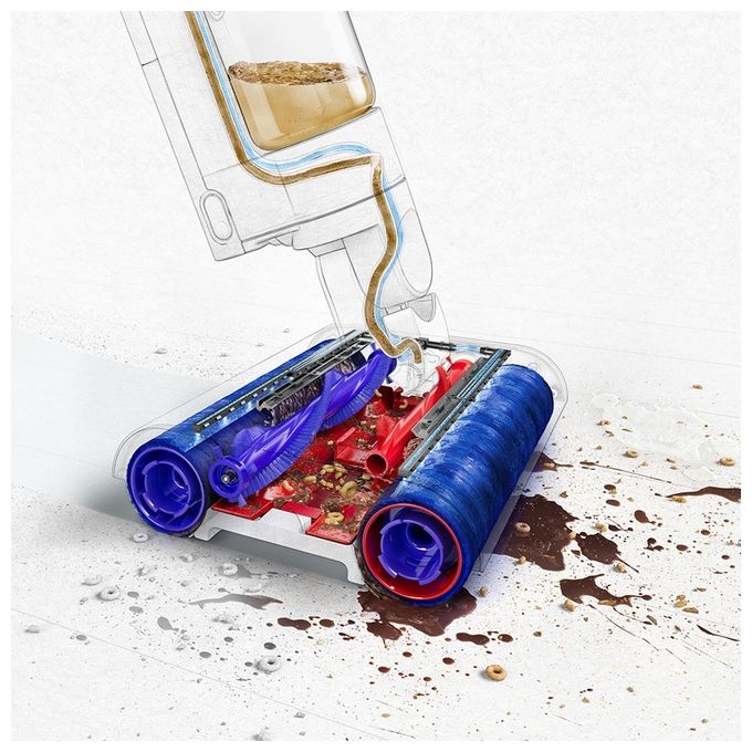 Dyson WR01 Wash G1 Aspirapolvere Lavapavimenti a Batteria Senza Sacco 1 L autonomia 35 min display LCD colore Nero Blu