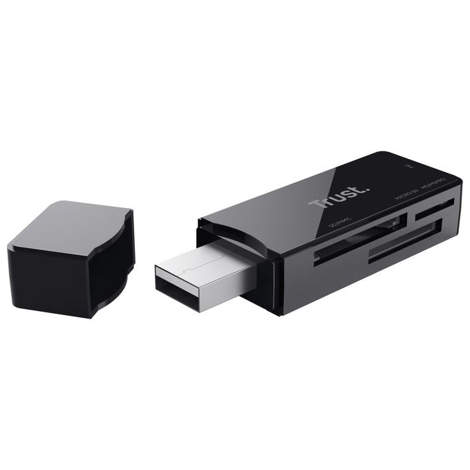 Trust Nanga Lettore Usb 3.1 di Scheda ad Alta Velocita' Nero