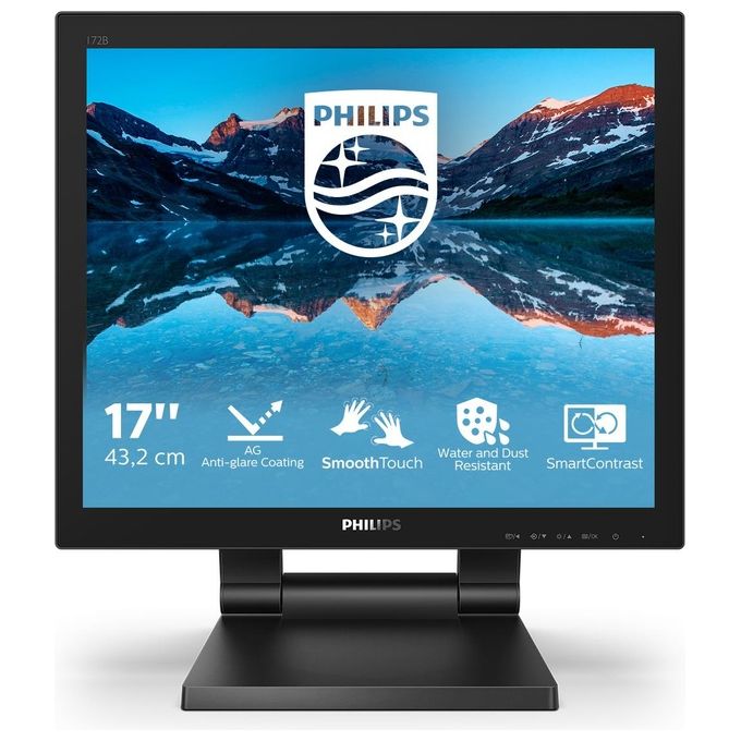 Philips 172B9TL-00 B-Line Monitor Touch 17'' 1280x1024 1ms 250 cd-m² IP65 SmoothTouch Multi-touch 10 punti USB HDMI DP colore Nero