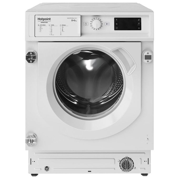 Hotpoint BI WDHG 861485 EU Lavasciuga da Incasso Frontale 8-6 Kg 1351 rpm Classe D Pompa di Calore Inverter (82x60x55 cm) colore Bianco