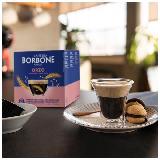Borbone Dolce Re Orzo Sacchetto 16 Capsule Compatibili Dolce Gusto
