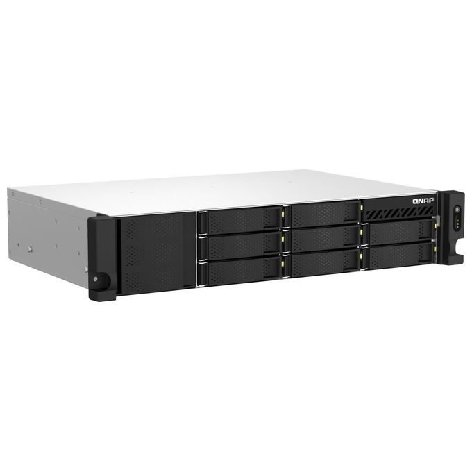 QNAP TS-864EU-8G Server NAS Rack 8 Alloggiamenti HDD SSD SATA III Intel Celeron 8 GB DDR4 Ethernet 2.5 Gbps colore Nero