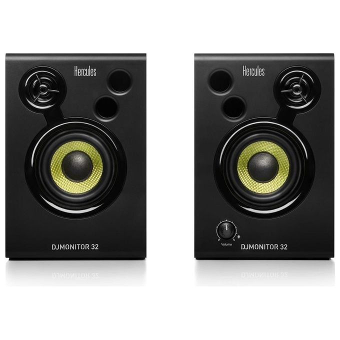 Hercules DJMonitor 32 Altoparlante 30W Nero Cablato RCA-3.5mm-Terminal