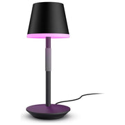 Philips Lampada Smart Hue Go White and Color Ambiance da Tavolo Ricaricabile Nera Wireless