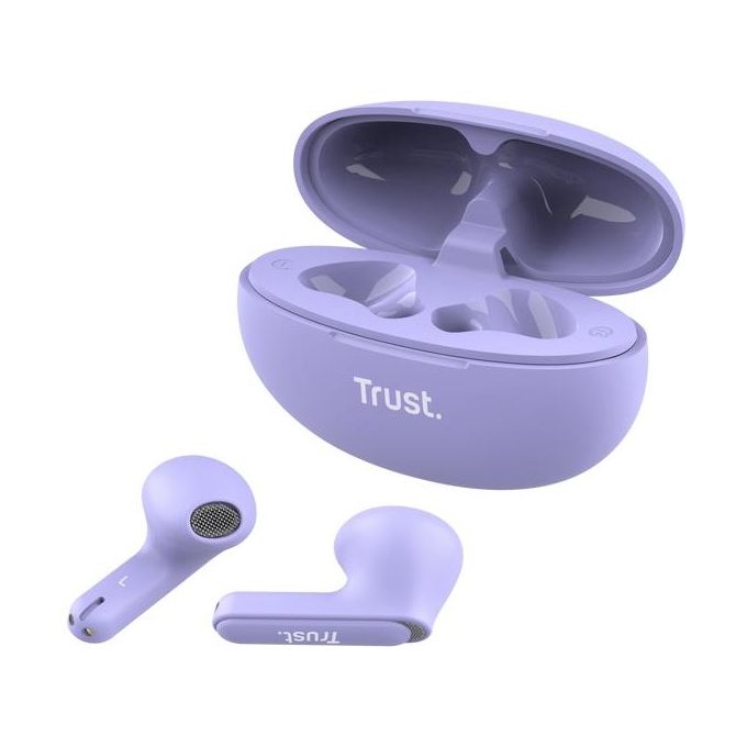 Trust Yavi Auricolare True Wireless Stereo (TWS) In-ear Musica e Chiamate USB tipo-C Bluetooth Viola