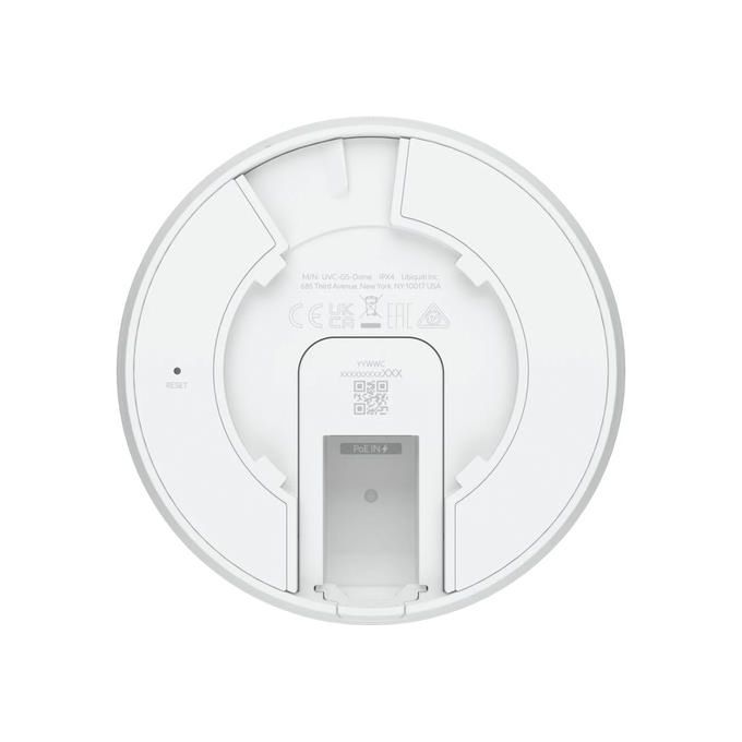 Ubiquiti UVC-G5-DOME UniFi Telecamera di Sicurezza IP Dome 5MP 2K 30fps PoE Visione Notturna 10m IPX4 IK08 colore Bianco