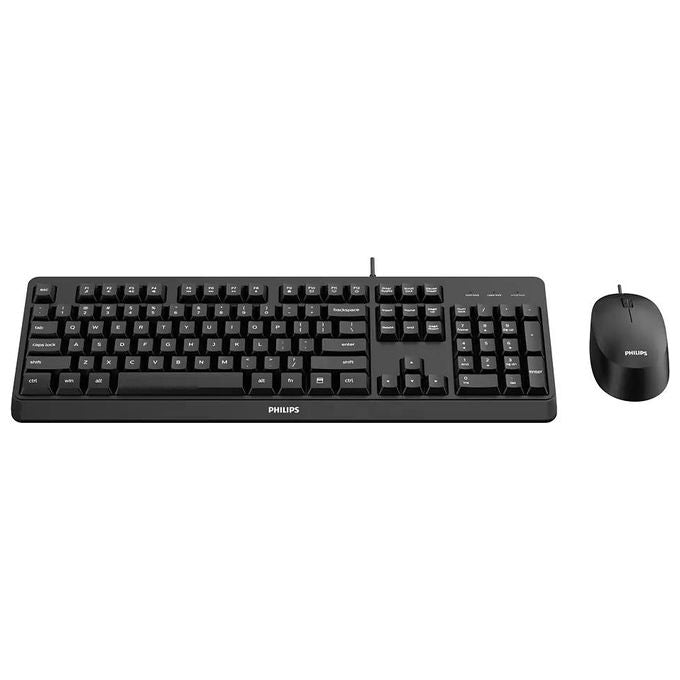 Philips 2000 series SPT6207BL-34 Tastiera Mouse Incluso USB QWERTY Inglese Nero