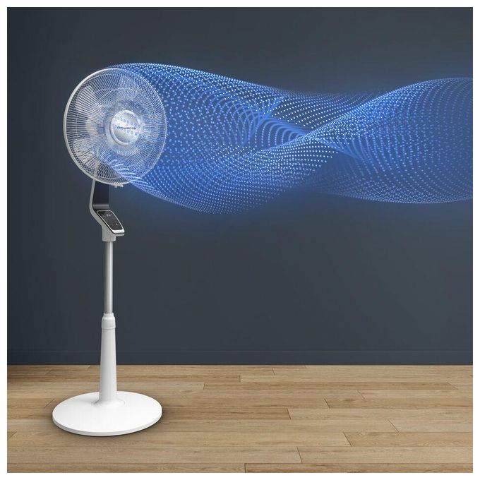 Rowenta VU5690 Turbo Silence Extreme Ventilatore a Piantana 40 cm 14 Velocita' 3990 m³-h 35 dB Telecomando colore Nero