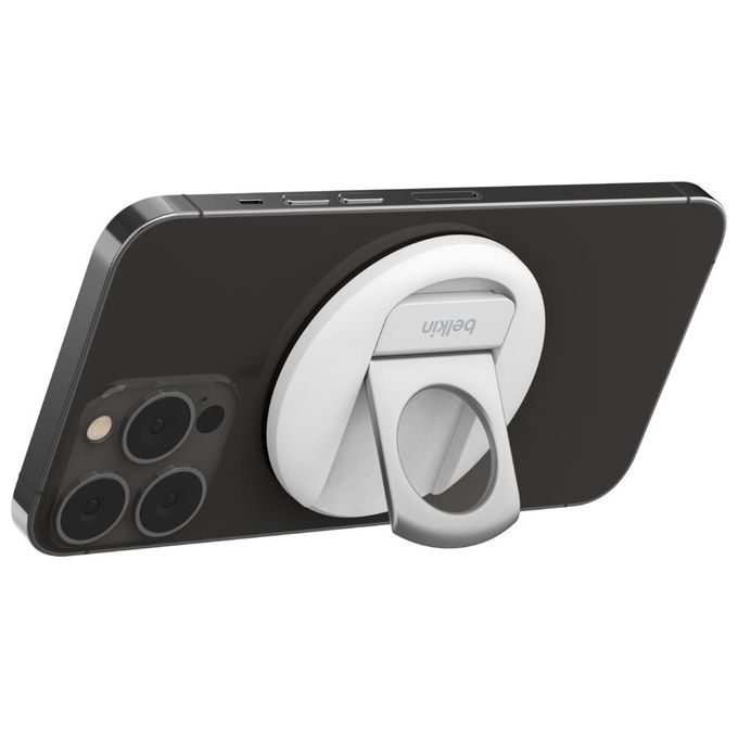Belkin MMA006BTWH Supporto iPhone con MagSafe per Mac Notebook Continuity Camera colore Bianco